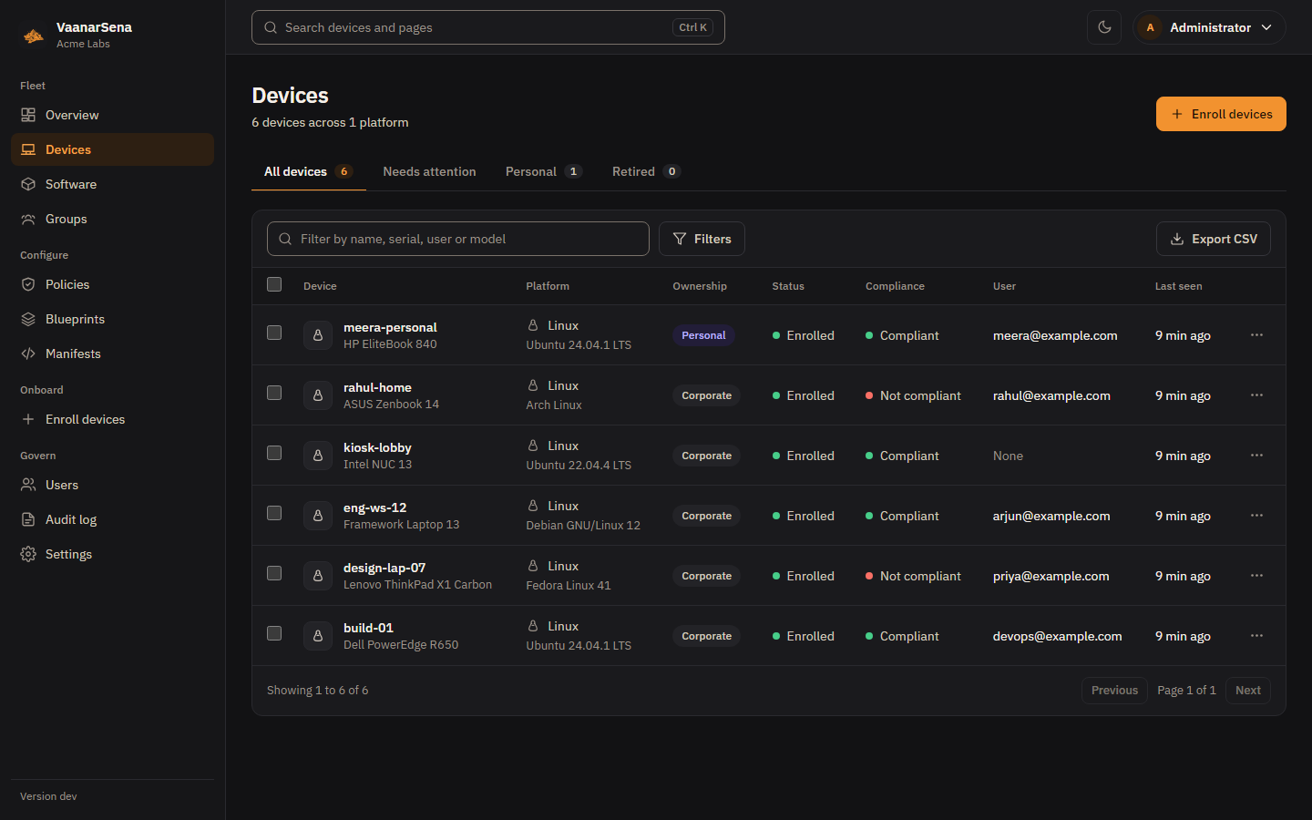 Dark theme